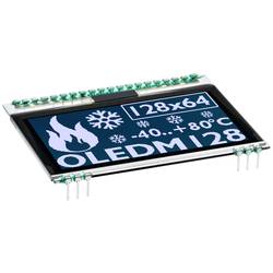 Display Elektronik Grafik-Display Weiß 128 x 64 Pixel (B x H x T) 67.80 x 48.00 x 2.1 mm EAOLEDM128-6LWA