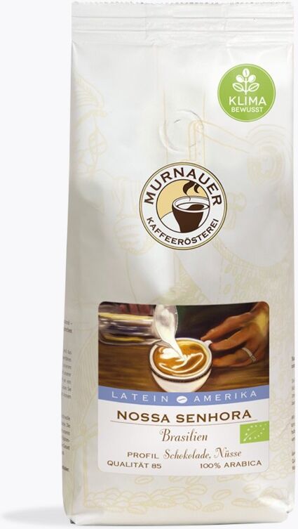 Murnauer Nossa Senhora Bio Koffie 250 g   Brazilië   Ganze bonen   100% Arabica Medium Roast Chocolade Noten Aroma Biologische Espresso