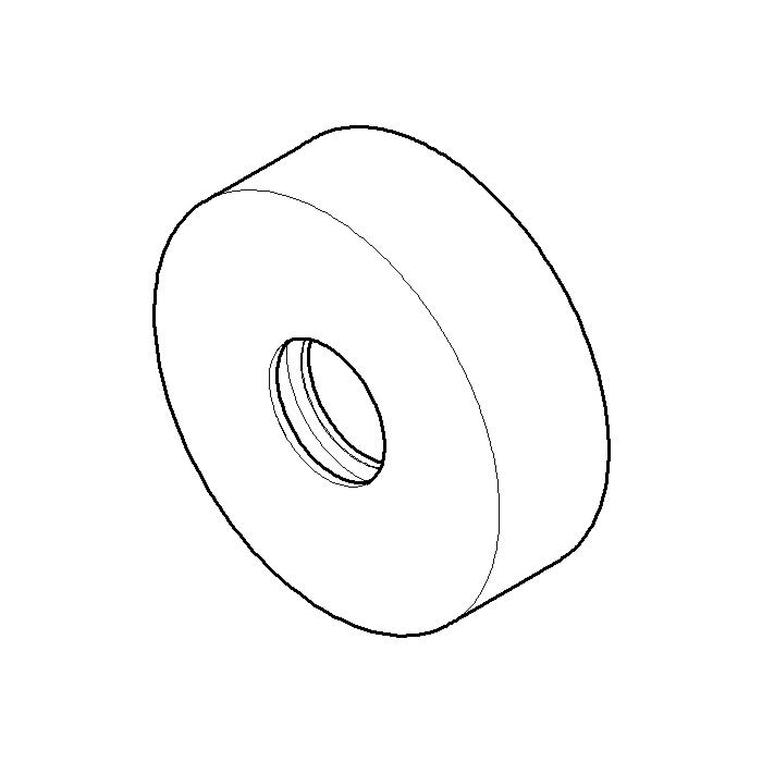 Dornbracht Rosette Schub 57x18 chrom 092789000-00 D 19 x 18 mm Chrom