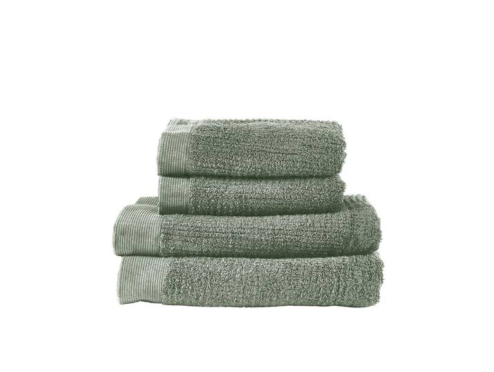 Handtuch Set ZONE DENMARK Classic Matcha , matcha cream, 4 tlg., Frottier, Frottier, Obermaterial: 100% Baumwolle, Handtuch-Sets, Handtuch Set