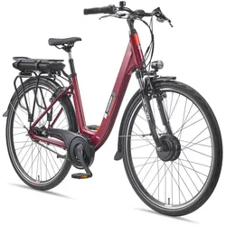 Telefunken City E-Bike RC845 Multitalent mit 7-Gang Shimano Nabenschaltung, Weinrot