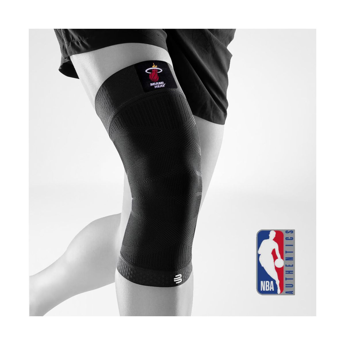 Bauerfeind Sports Comp.Knee Support,nba black, heat (BLA-HEA) XL 70000570