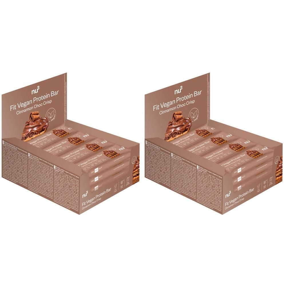 Fit Vegan Bar Cinnamon Choc-Crisp 2x 2x12x50 g