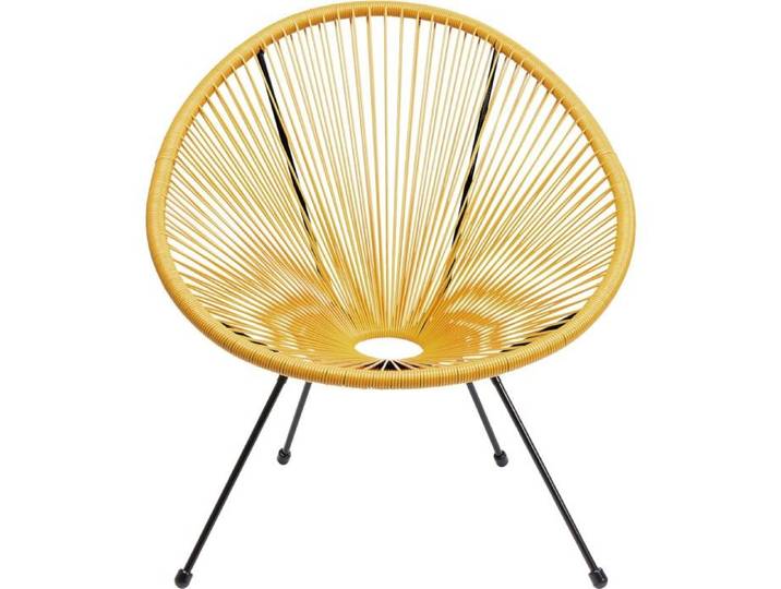 Fauteuil de jardin Acapulco jaune Kare Design