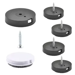 WAGNER QuickClick® Filzgleiter & Kunststoffgleiter 2in1 DUO 12 tlg. - Ø 30 mm, zum Schrauben, DE Ware - 15781099