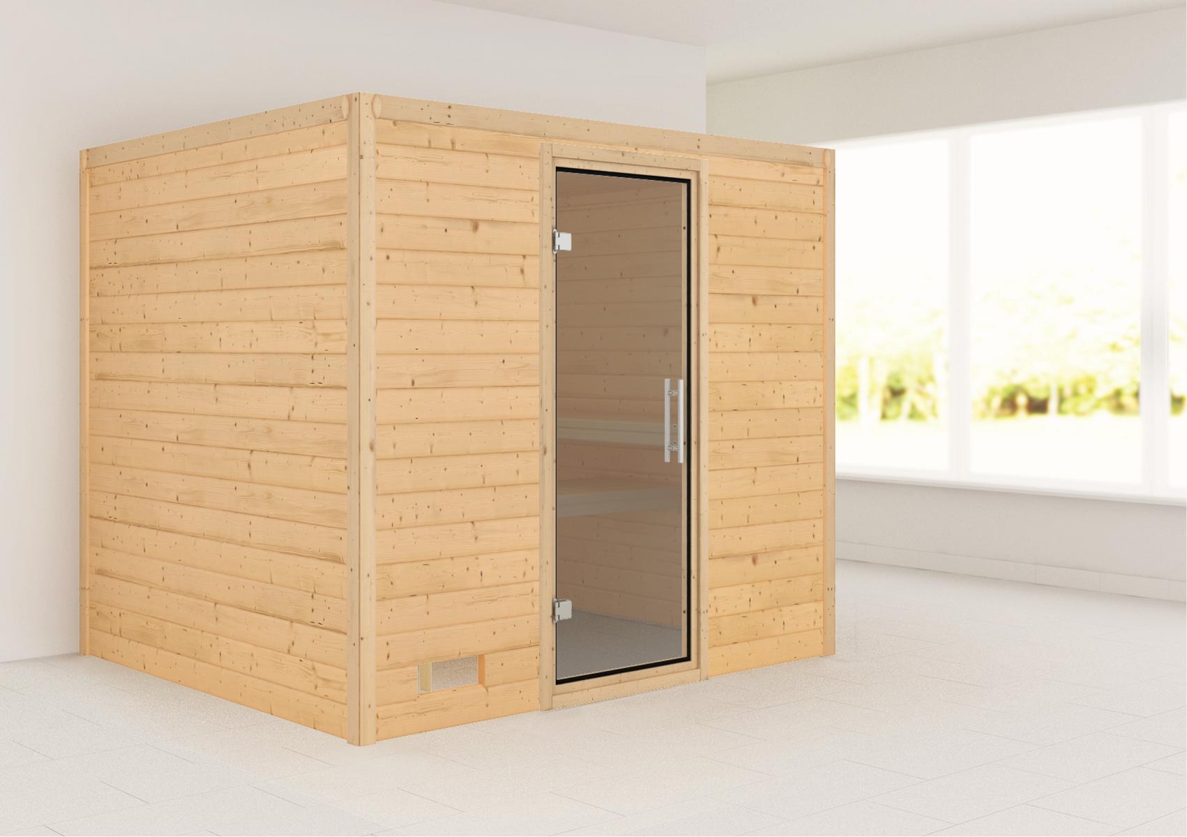 KARIBUHOLZT Sauna Sonara Front o. Zub. graphitf. GGT 09231578