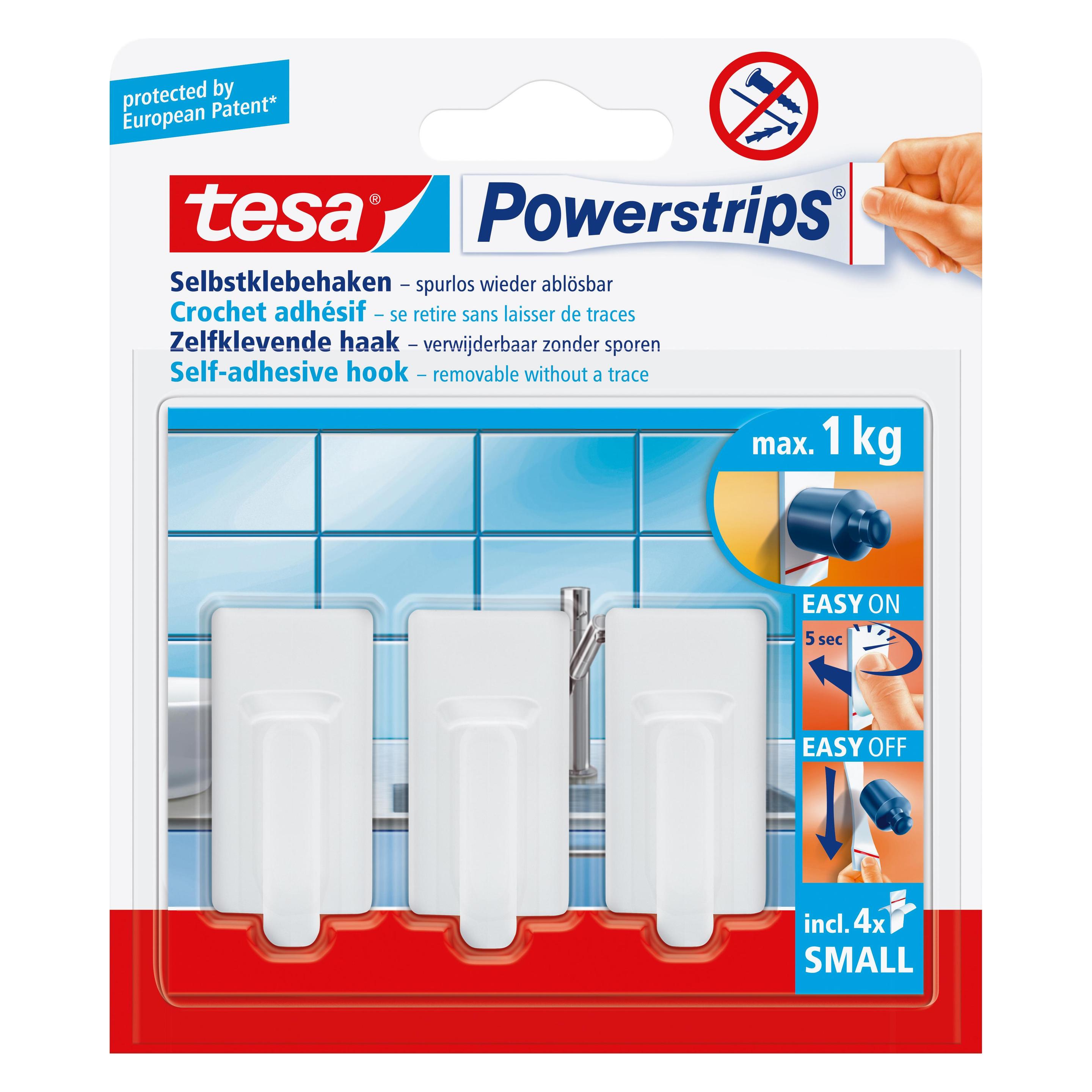 tesa Powerstrips Haken SMALL CLASSIC (57530-00013-20) Mindestbestellmenge: 6 Stück