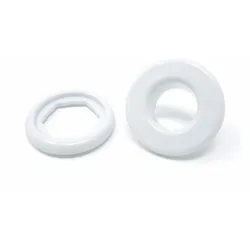 100 Kunststoffösen weiß | #3 (⌀ 11,8 mm), PC
