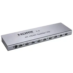 D2 Diffusion Splitter HDM1 1 entrée male 8 sorties femelles - compatible 4K 60Hz, Switch Box