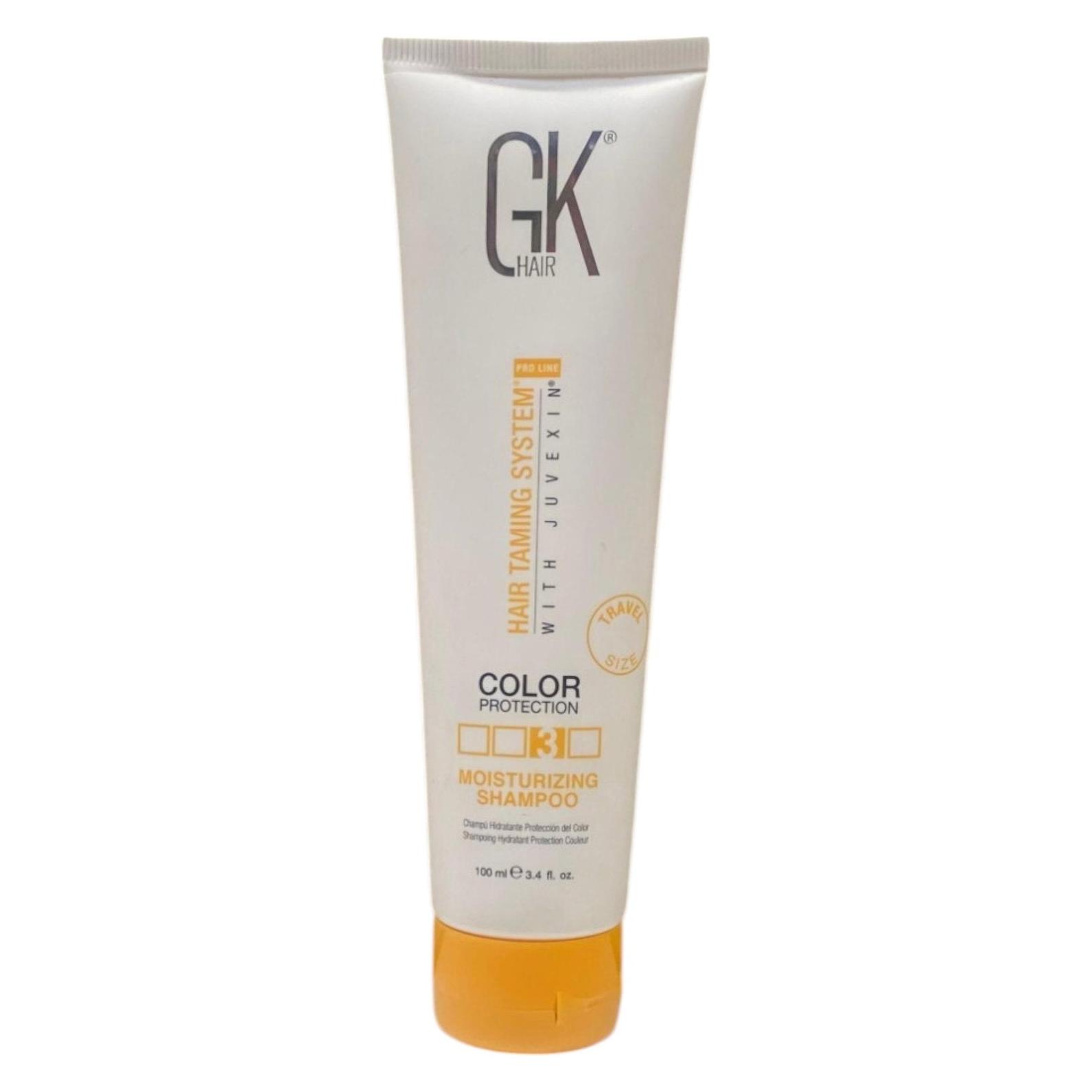 Gk Hair Global Keratin Moisturizing Shampoo 100ml/3.4 Fl Oz for Color Treated Dry Damaged Curly Frizzy Hair (Flüssiges Shampoo, 100 ml) (GK/SM013)