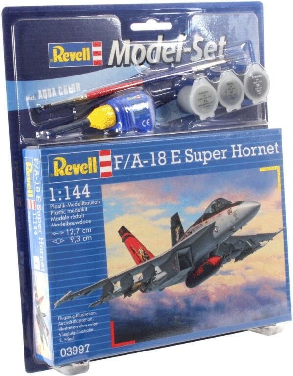 Maquette F/A-18E Super Hornet Avion de guerre Level 4 échelle 1:144 - Revell
