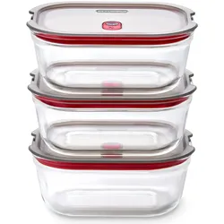 Black + Blum Box Glas M 3er Set, Vorratsbehälter, Transparent