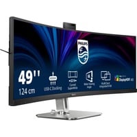 49B2U6900CH/00, LED-Monitor 124 cm (48.8 Zoll), dunkelgrau/silber, DQHD, VA, Curved, Adaptiv-Sync, 75 Hz