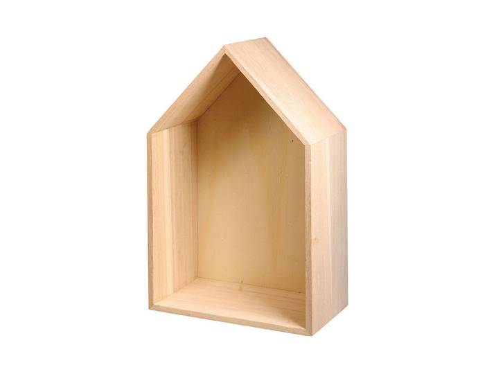 Rayher Holz Rahmen Haus mit Aufhänger 24 × 16 × 8 cm