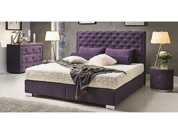 Xlmoebel Polsterbett Continental Boxspring Bett M301 mit Leder- und Textilpolsterung (1-tlg., Continental Boxspring Bett M301), Hergestellt in Europa