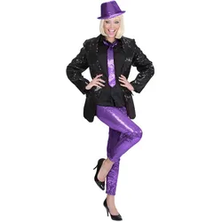 Widmann Leggings Pailletten violett