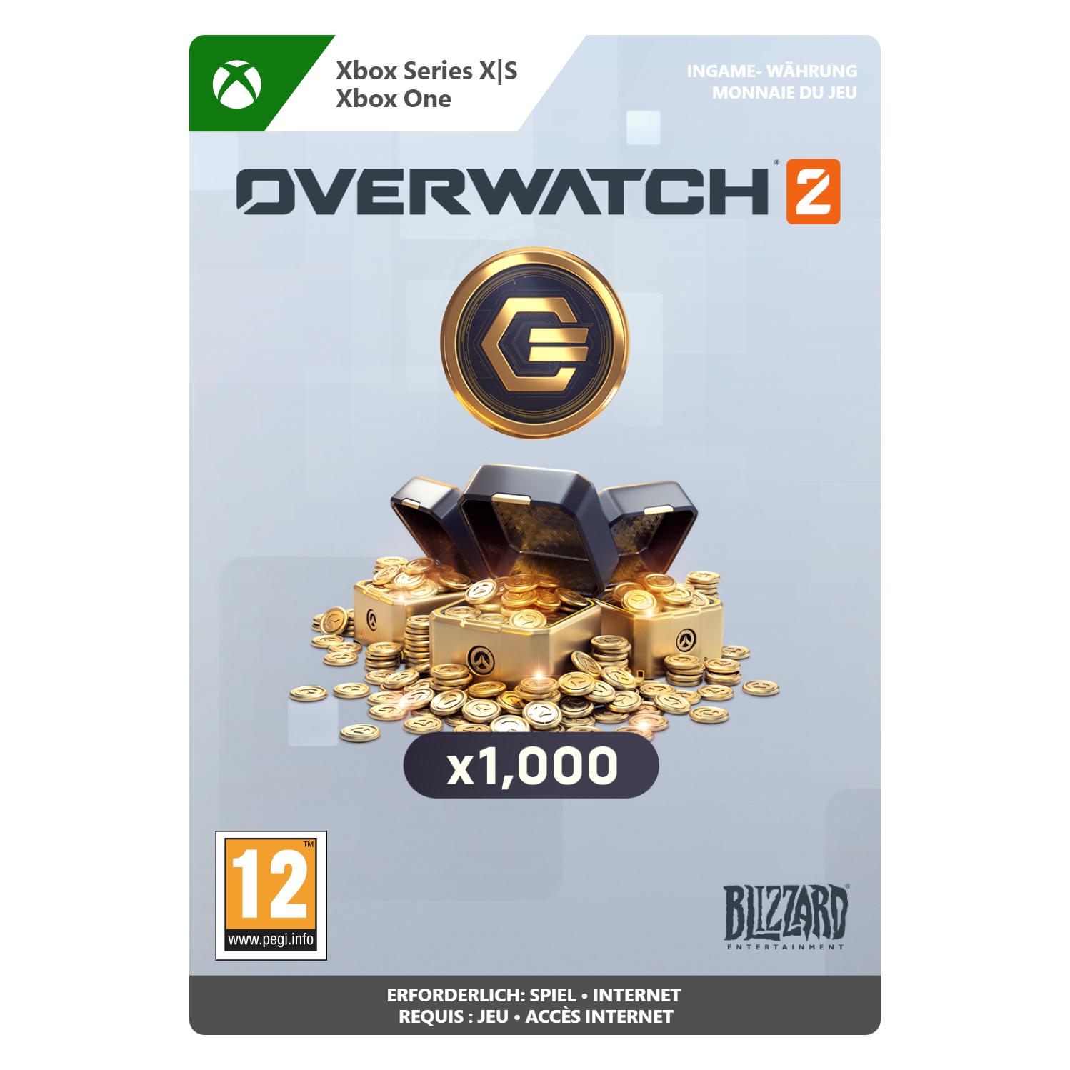 Microsoft Xbox Overwatch 2 Coins - 1,000 Download Code (7LM-00084)