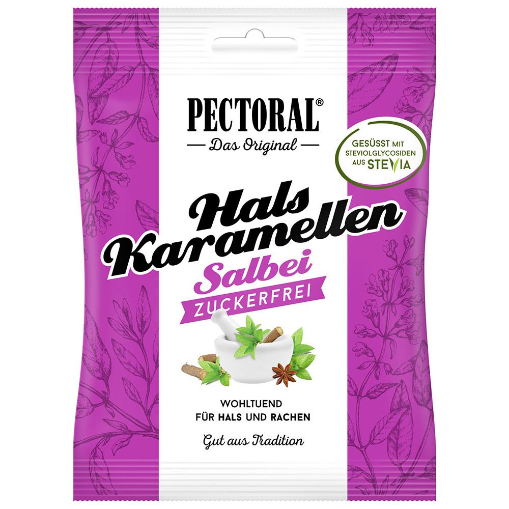 Pectoral Salbei Bonbons zuckerfrei 60 g