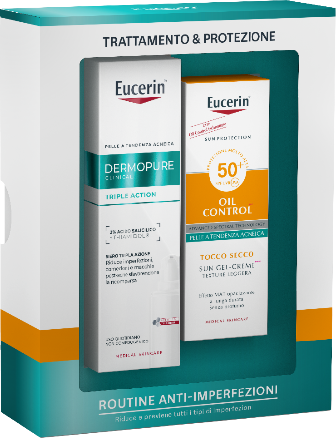 Eucerin DermoPure Routine Pack Siero 40 ml + Sun Oil Control SPF50+ 50 ml