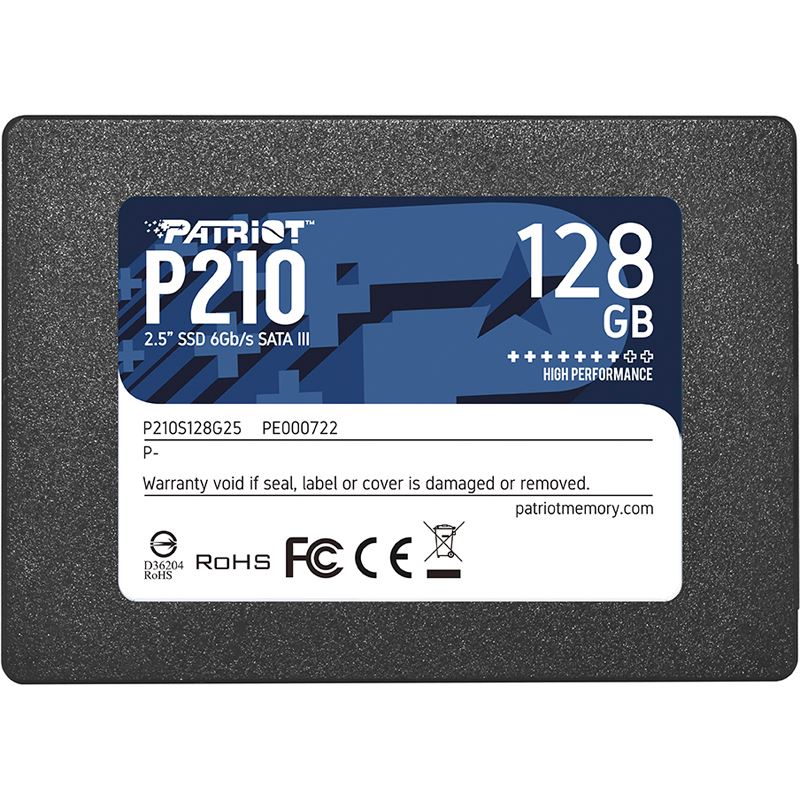 128GB Patriot 2.5" (6.4cm) SATA 3D-NAND TLC (P210S128G25)