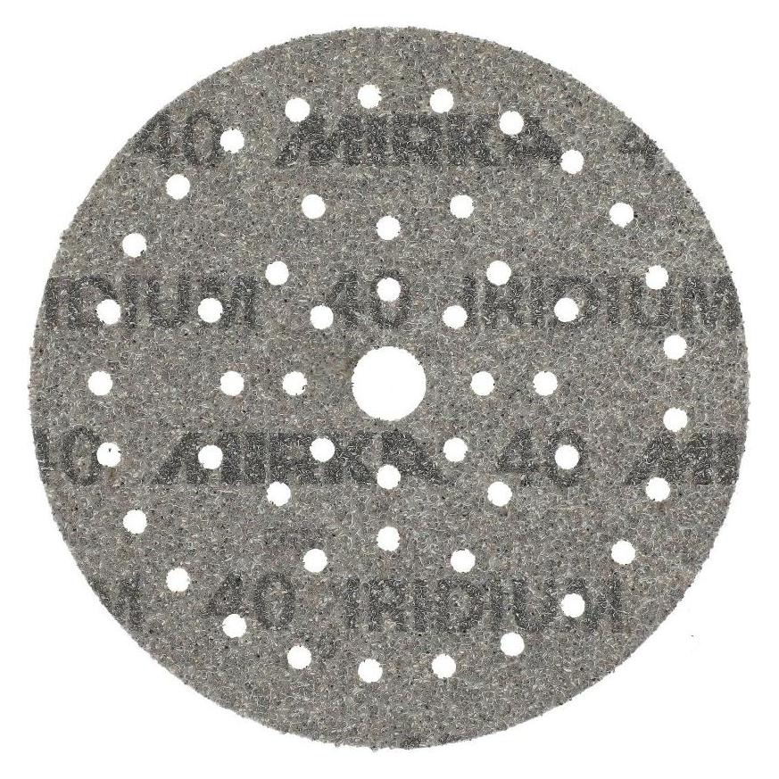 Mirka Zubehör 246M105040 IRIDIUM Schleifpapier 150mm Grip 50 Löcher Korn 40 50Stk (40) (72060547)