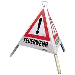 Faltsignal, 900mm, Tagesleuchtfarbe, Feuerwehr, Unfall, Ölunfall