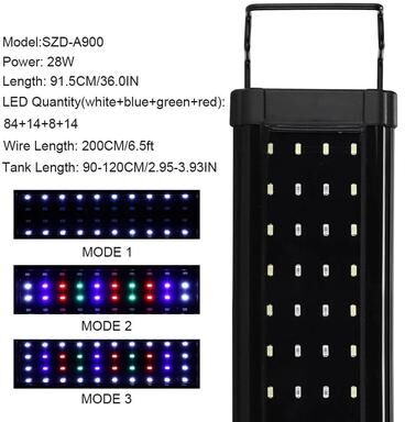 Uplift Essentials Aquarium LED Light Super Slim Waterproof Clip Lamp For Fish Tanks And Plant Growth szd a900