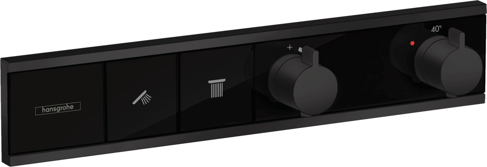 Hansgrohe RainSelect inbouw thermostaat afwerkingsset voor 2 verbruikers matzwart