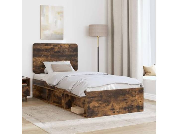 KTHLBRH Bettgestell Kiefer massiv 100 x 200 cm Modernes rechteckiges Design, robuster Rahmen, geeignet für jedes Zimmer