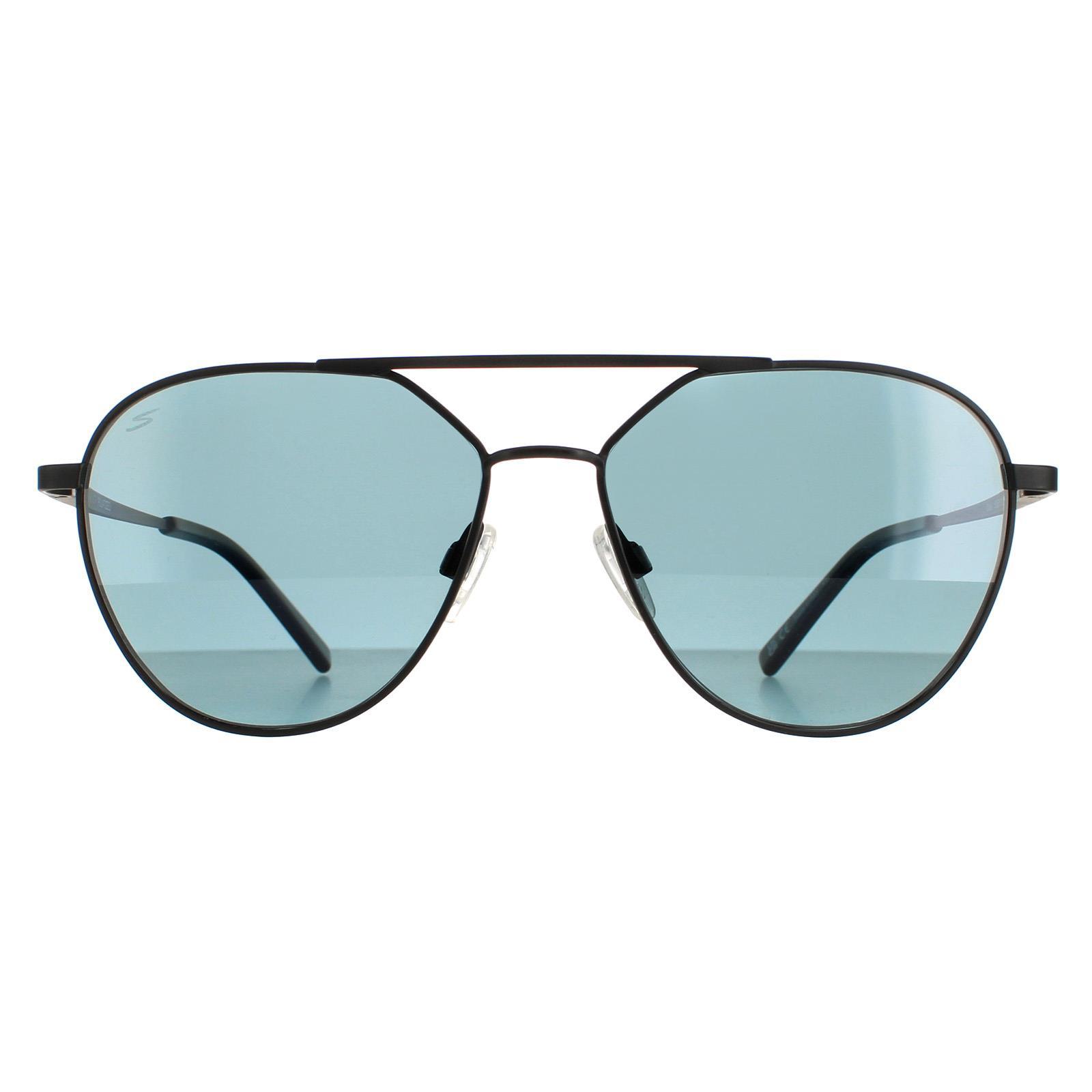 Lunettes de soleil Serengeti ODELL SS555003 Black à essence polarisée Saturne noire mate