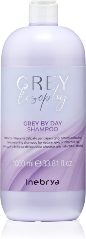 Inebrya Greylosophy Grey By Day Shampoo shampoing colorant pour cheveux gris 1000 ml