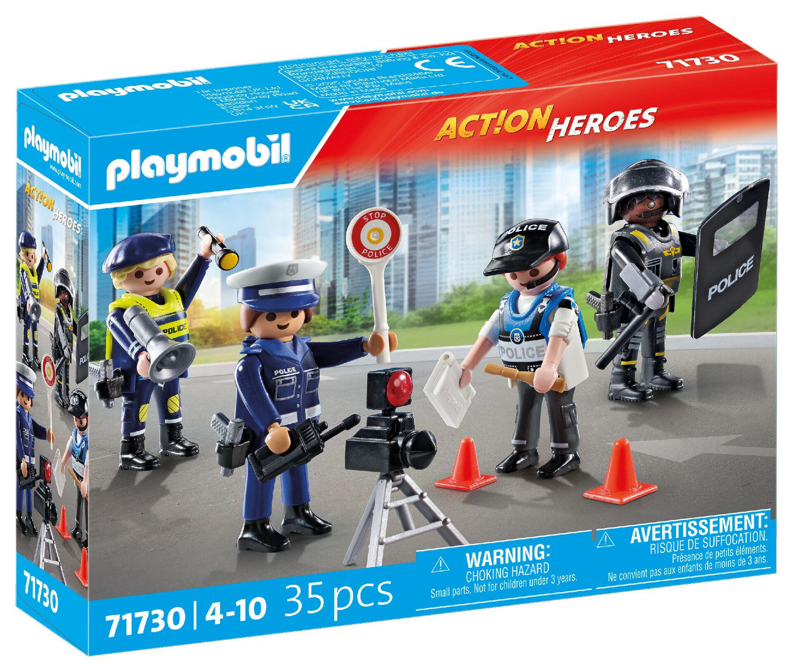 Playmobil 71730 Police Jobs Set met 4 Politieagenten en 35 Onderdelen