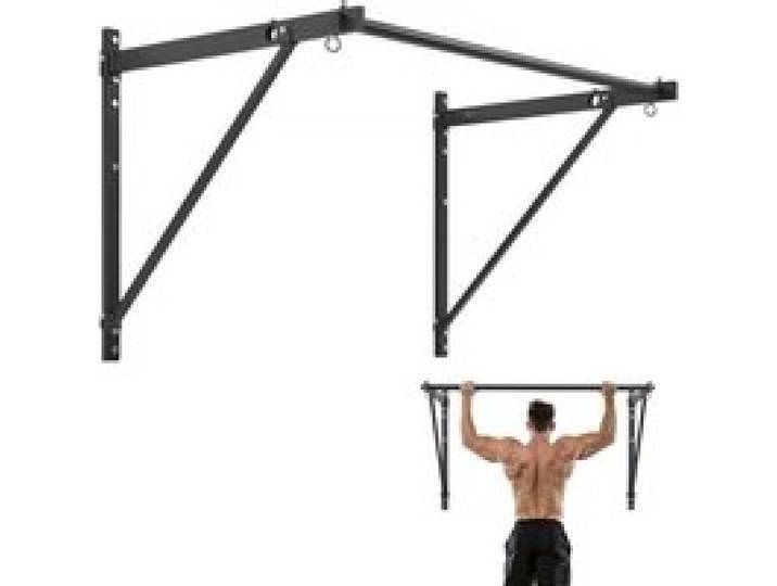 VEVOR Klimmzugstange Pull up Bar zur Wandmontage, einstellbare Tiefe 559 / 762 mm von der Wand, Oberkörper-Trainingsstangen aus Stahl, Klimmzug-Trainingsstation (200 kg belastbar), für Fitnessstudio