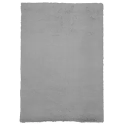 Webteppich Fuzzy 4 in Grau ca. 200x290cm