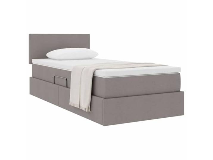 KTHLBRH Boxspringbett 100 x 200 cm mit Matratze Minimalistisches Design, stabiler Rahmen, Hebemechanismus, rechteckige Form