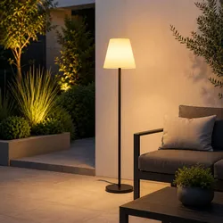 Außenstehleuchte Standlampe Gartenleuchte Schalter IP44 Schwarz H 148,5 cm