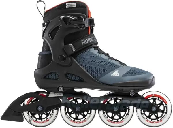 Mens Inline Skates Rollerblade Macroblade 90 (Blue - 6.5)  - Blue;Orange - Size: 6.5 UK