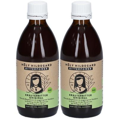 Holy Hildegard BitterPower Kräuterbitter Original 2x 2x200 ml Tropfen