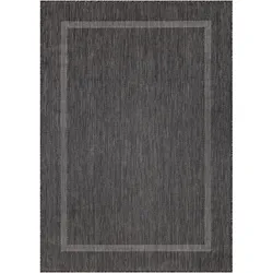 Flachwebeteppich Relax Schwarz ca. 240x340cm