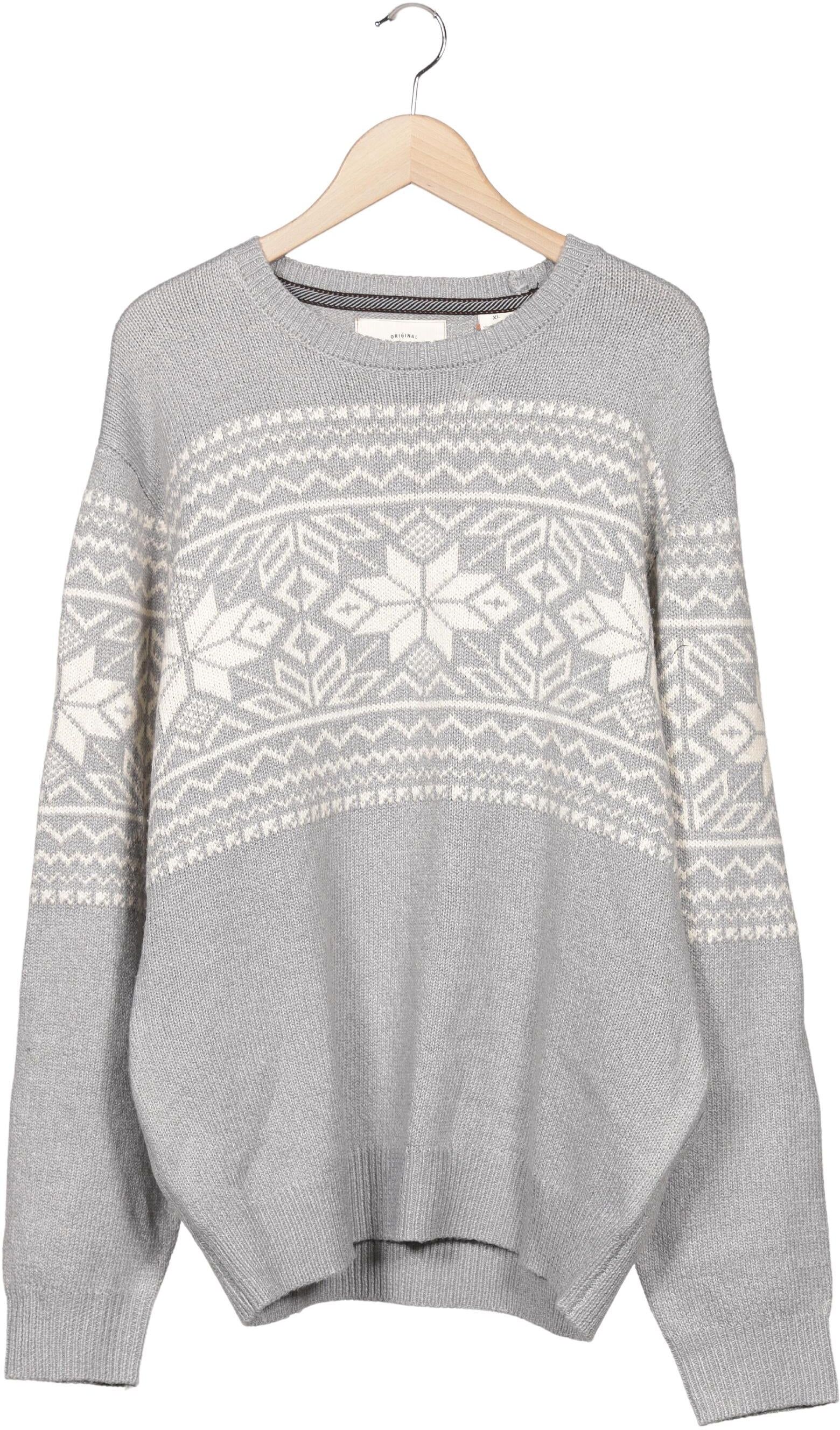 Weatherproof Herren Pullover, Grau, Gr. XL, Synthetik - Second Hand