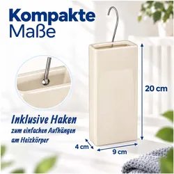 Relaxdays 6x Luftbefeuchter, Luftbefeuchter, Beige