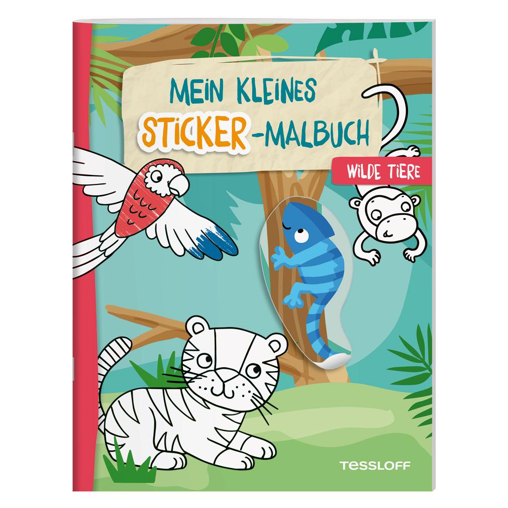 Tessloff Mein kleines Sticker-Malbuch. Wilde Tiere (44682845)