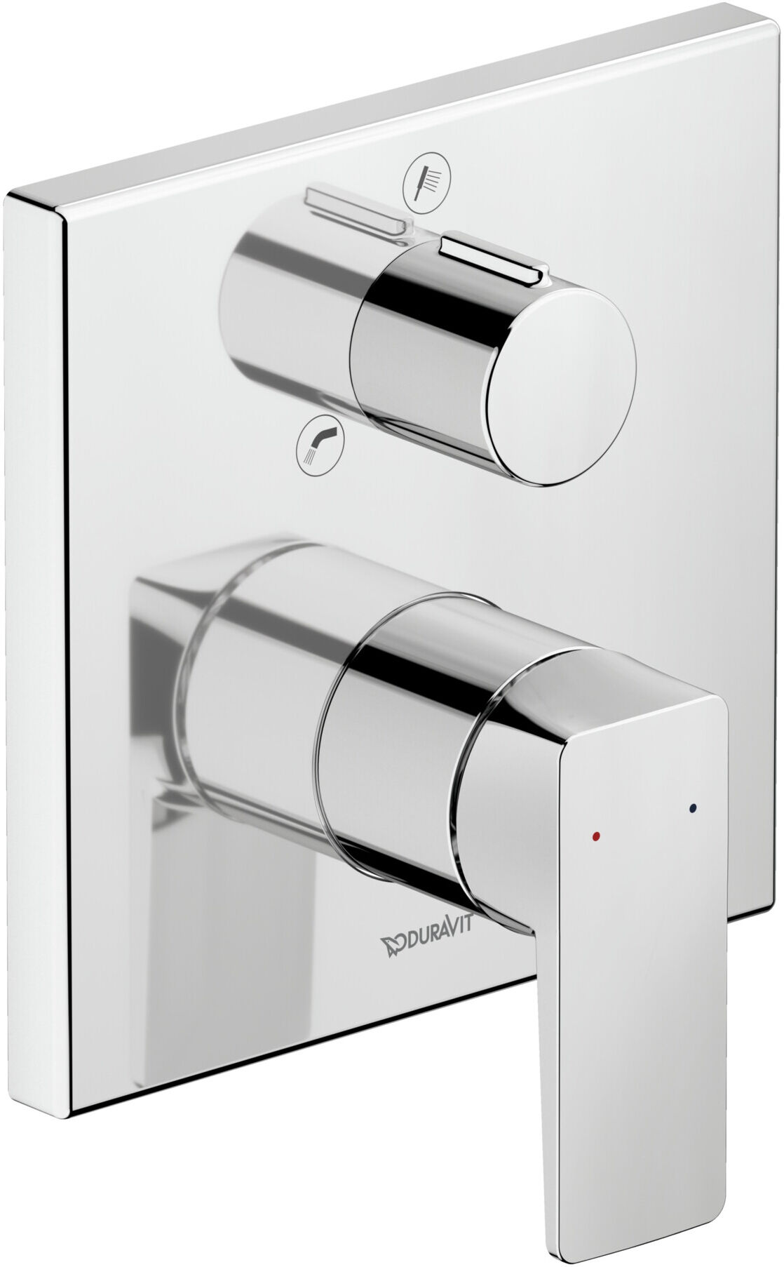 Duravit Fertigmontageset Manhattan UP-Wannen-Einhebelmischer, Sich.Kombi, chrom (MH5210018010)