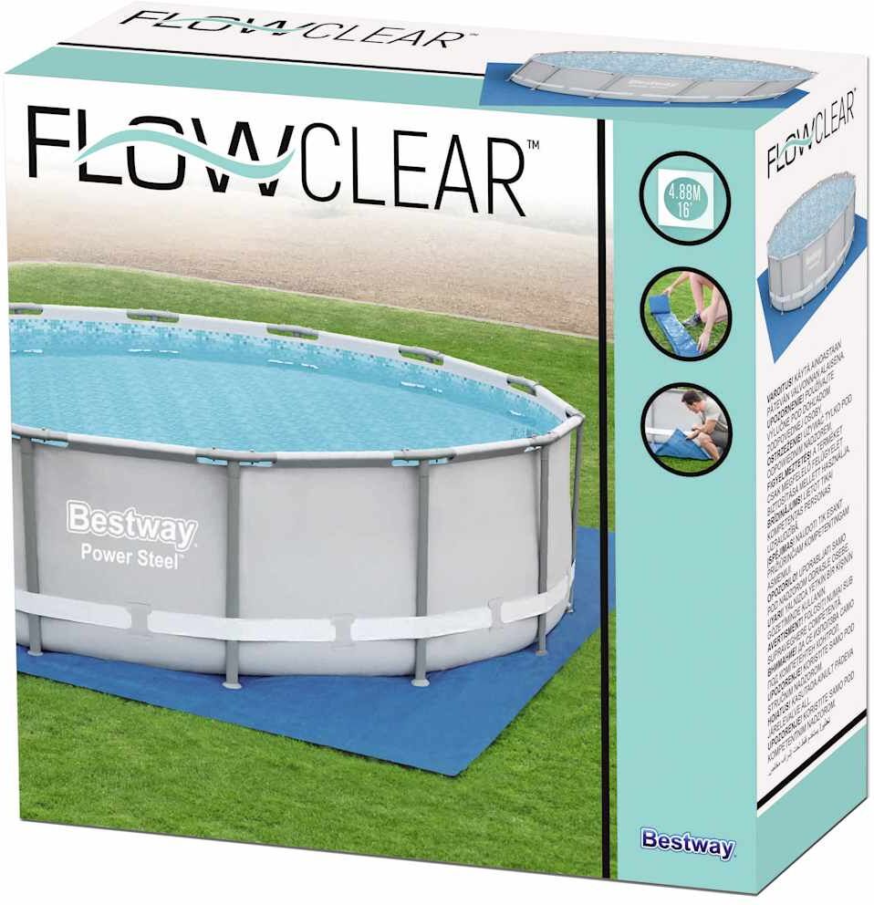 Bestway Tapis de sol pour piscine Flowclear 488x488 cm