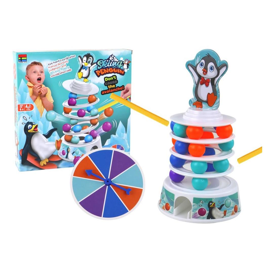 Lean Toys Arcade Game Penguin Balls Slide Tower Balls (LEA17203-uniw)