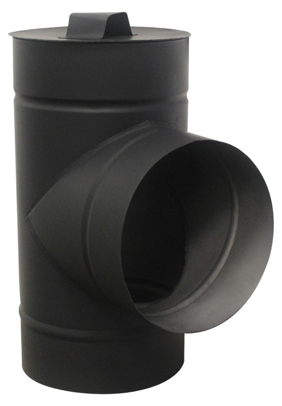 Merkloos T-Stuk Ventilatie voor Pelletkachels OD 125mm