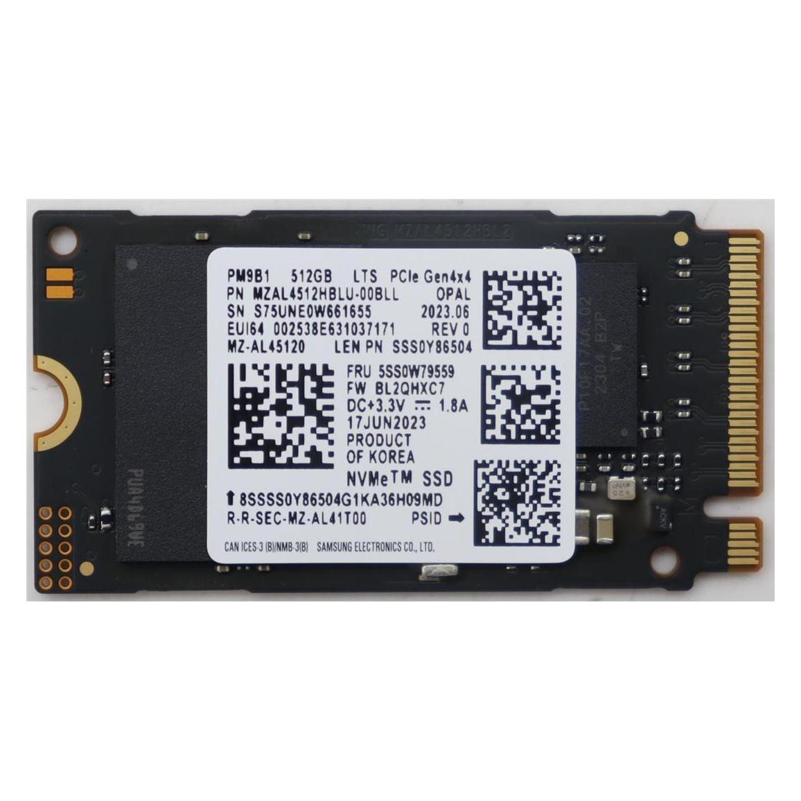 Lenovo Ssd asm (512 GB, M.2 2242) (5SS0W79559)