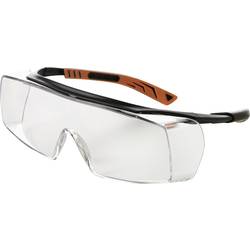 Univet 5X7 5X7-01-00 Überbrille mit Antibeschlag-Schutz, inkl. UV-Schutz Schwarz, Orange EN 166 DIN 166