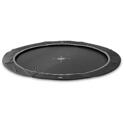 EXIT InTerra ebenerdige sports Trampolin ø305cm - schwarz