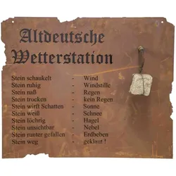 H.G-DEKO Altdeutsche Wetterstation  Altdeutsche Wetterstation zum Hängen